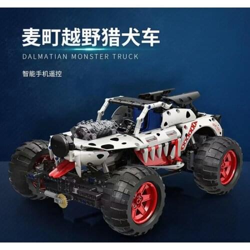MOYU 88006 987Pcs High-Tech Electric Remote Control Hunter Mountain Hound Car Climb SUV Building Blocks Car Bricks Toys Gift