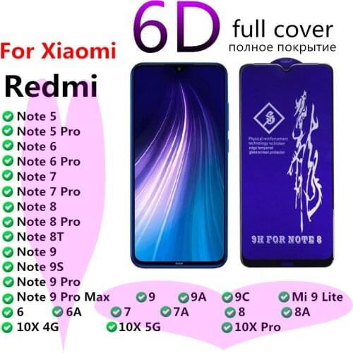 Tempered Glass For Xiaomi Redmi 5 9 9A 9C 8 8A 7 7A Screen Protector Glass Redmi 10X Note 8 8T 7 9S 9 Pro Max Protective Glass