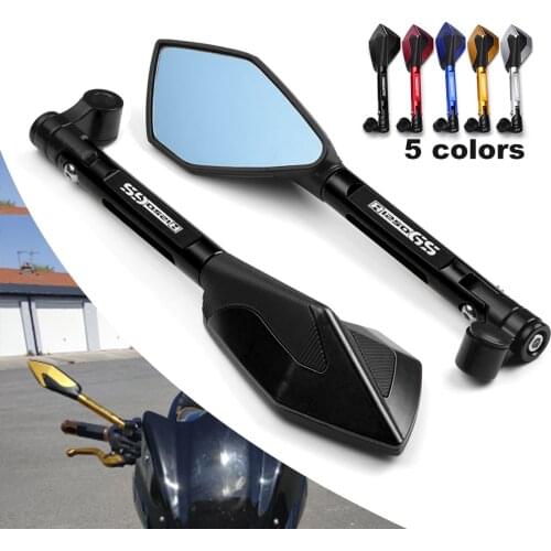 Motorcycle Bluish Reverse Side Mirrors Motorbike Rear view Mirrors For BMW R1250 GS R 1250 GS R 1250GS HP 2018 2019 2020 2021