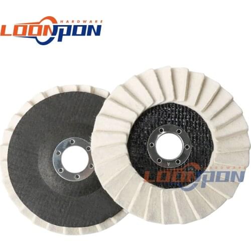 5 Inch Wool Polishing Wheel Buffing Pads Angle Grinder Wheel Felt Polishing Disc Polisher For Metal Nonmetal Stone Tools 1Pc