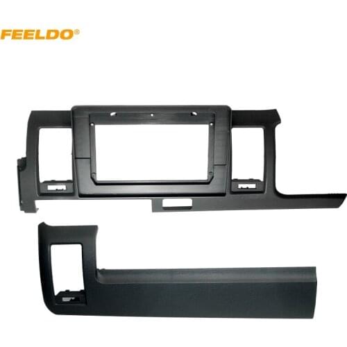 FEELDO Car Radio Stereo 2Din Fascia Frame for Toyota Hiace (RHD) 10.1" Big Screen CD/DVD Player Face Dash Mount Trim Kit