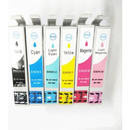 Vilaxh T0811 Ink Cartridge For Epson T0811 - T0816 Stylus photo 1410 R270 R390 RX590 R290 R610 RX690 T50 TX700W TX800W Printer