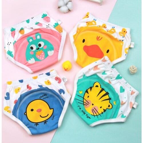 Childrens training pants cartoon baby thin cotton cute cartoon clothing learning pants nappy training pants baby underwear