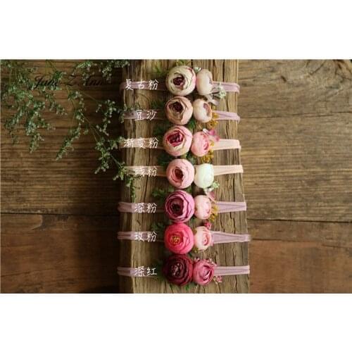 Baby Headdress hair flower headband newborn photography props studio shooting accessories