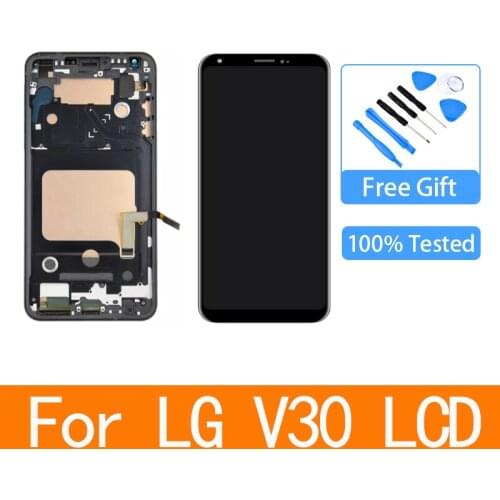 For LG V30 H930 H931 H932 H933 VS996 US998 LS998U LGM-V300L V300K V300S AS998 LCD screen assembly with front case touch glass