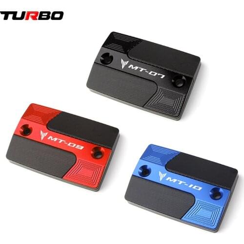 For Yamaha Motorcycle Alumin CNC Fluid Cylinder Master Reservoir Cover Cap MT07 MT-07 MT09 MT-09 MT10 MT-10 2014-2018 2019