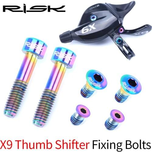 Alloy Screw Suite Bike For SRAM GX / Eagle / X9 / X01 / X01Eagle XX1 Bicycl 3Colors RISK Bike Shifter Brake Levers TC4 Titanium