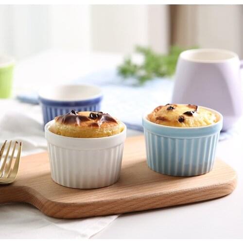 Creative Ceramic Small Baking Bowl Porcelain Food Container Fruits Dessert Bowls Lovely Pudding Bowl Oven Mold Dishwasher Bowl
