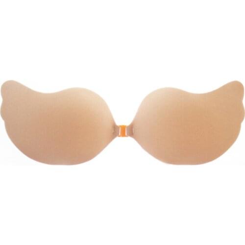 Mango Breathable Strapless Deep V Invisible Silicone Bra Swimsuit Bridal Wedding Dress Gathering Cloth Chest Sticker