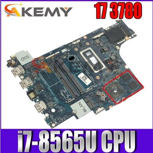 100% working for dell inspiron 17 3780 motherboard 0WTTRR EDI73 LA-G711P with i7-8565u inbuilt and tested ok