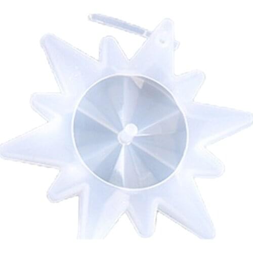 2021 New Crystal Epoxy Resin Mold Christmas Ornaments Snowflake Pendant Silicone Mould