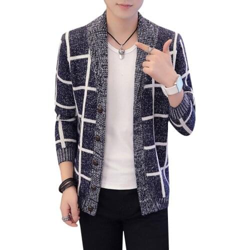 Autumn and Winter 2019 New Fashion Mens Sweaters Coat High Quality Korean Version of Mens Sweaters Jacket Shopping Exhibition