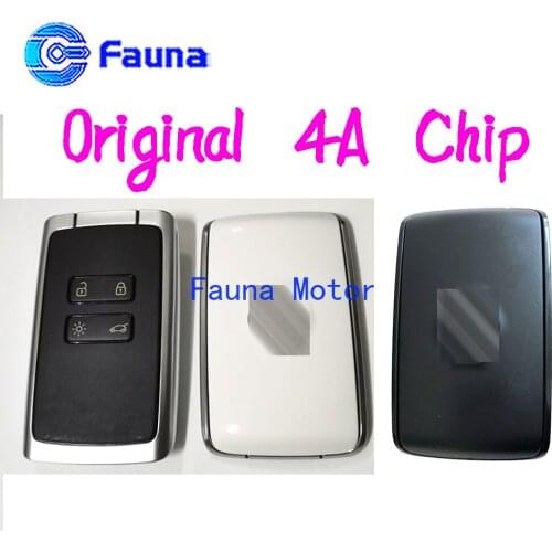 Original 4 Button 434MHz FSK Smart Remote Control Key For Renault Megane 4 Talisman Kadjar Espace 5 With 4A Chip
