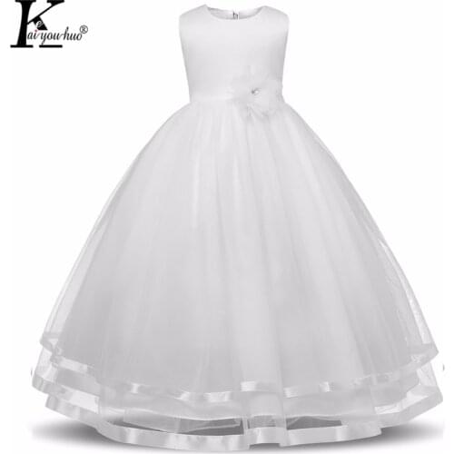 Vestidos Princess Girls Dress High Quality Sleeveless Summer Dress Children Clothes Party Dresses Costume For Kids Wedding Dress