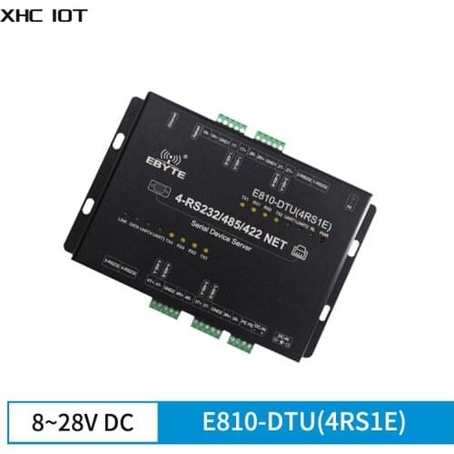 RS232 RS485 to Ethernet RTU UDP TCP Modbus Data Transceiver E810-DTU(4RS1E) Industrial Modbus Converter Modem