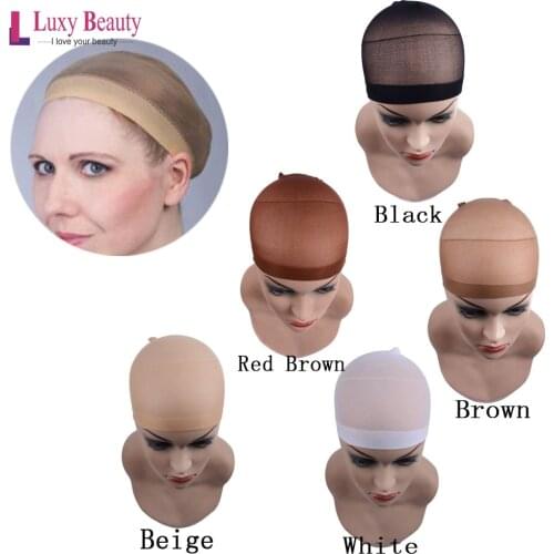 Hair Nets Lace Wig Cap Wig Nets 2PCS/pack Weave Hairnets For Making Wigs Free Size 5 colors