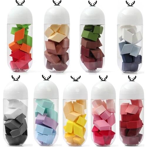 15PCS/Can Disposable Makeup Sponge Puff Mini Size Cute Makeup Blender Foundation Puff Flawless Powder Beauty