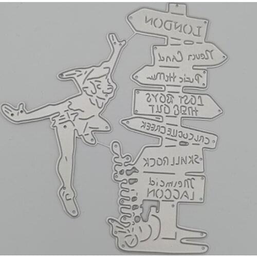 Street sign and angel Metal Cutting Dies Stencils for DIY Scrapbooking photo album Decorative Embossing DIY Paper Cards