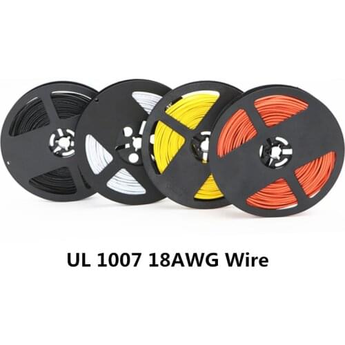 Angitu 10m UL 1007 18AWG Electronic Wire 2.1mm PVC Cable wire