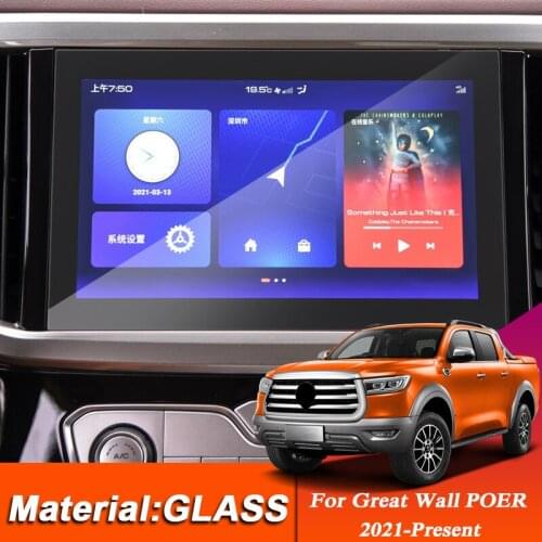 Car Styling Dashboard Display TPU Protective Film Sticker For Great Wall POER Connon 2021-Present GPS Navigation Screen Film