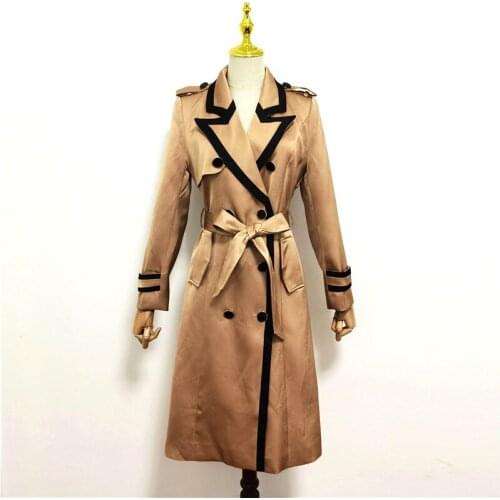 Bailansi Women's Double Breasted Trench Coats