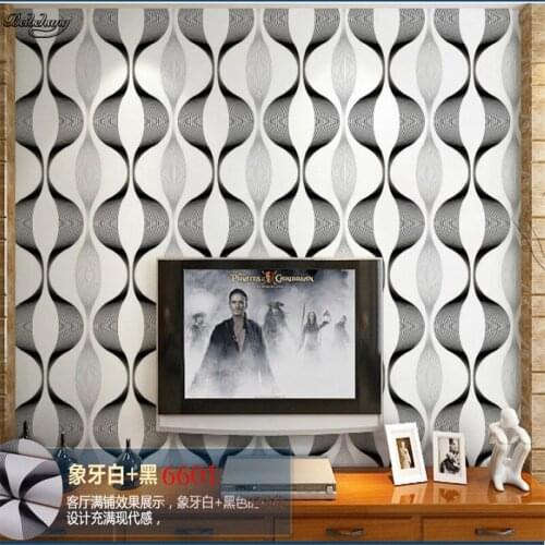 Beibehang TV background 3D abstract geometry striped wallpaper Colorful KTV bar dance hall sound insulation film wallpaper