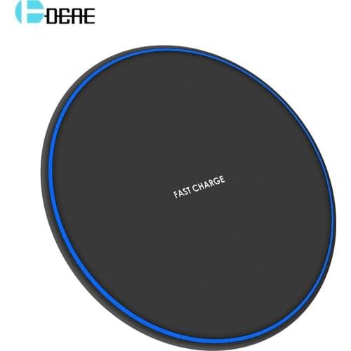 DCAE Fast Charging Pad Qi Wireless Charger For iPhone X XS Max XR 8 Plus USB 10W Quick Charge 3.0 for Samsung S8 S9 S10 Note 9 8