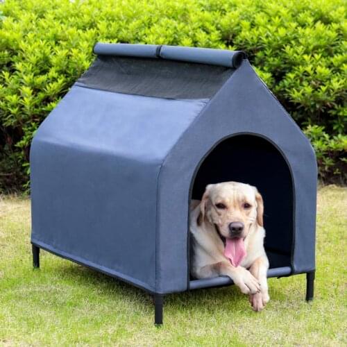 Fast Delivery Pet Dog Elevated Beds Raised-Bed Waterproof Cool Big Space House Cozy Detachable Flexible Folding Easy to Assemble