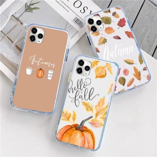 Pumpkin happy autumn fall Phone Case For iphone 12 5 5s 5c se 6 6s 7 8 plus x xs xr 11 pro max mini