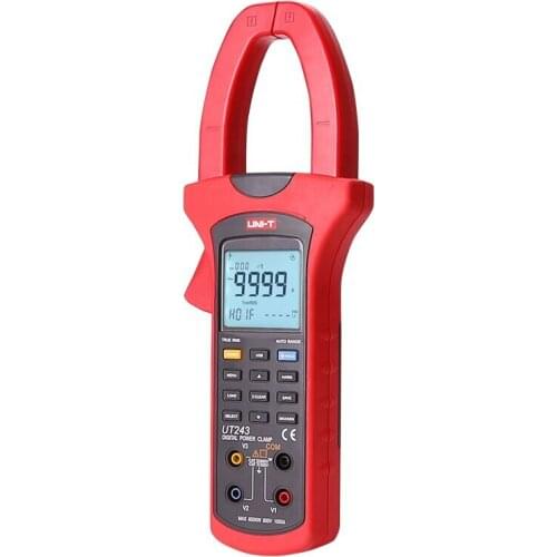 UT243 Ture RMS Power and Harmonics Clamp Meter Data hold Digital Multimeter AC Voltmeter Tong Tester