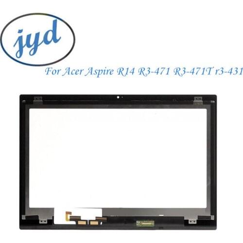 For Acer Aspire R14 R3-471 R3-471T LCD Assembly Laptop Screen with Touch Digitizer screen Touch Panel Assembly