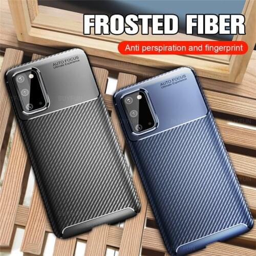 For Samsung S20 FE Case Carbon Fiber Case For Galaxy S 20 Fan Edition S20fe 5G 2020 6.5'' Silicone Shockproof Cover Coque Fundas