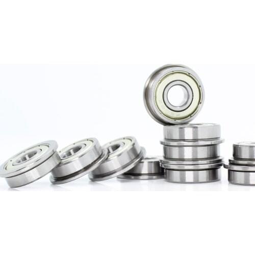 F608ZZ flange bearing 8x22x7 mm ABEC 1 (10 PCS) flange F608 Z ZZ ball shaft special for electrical machinery