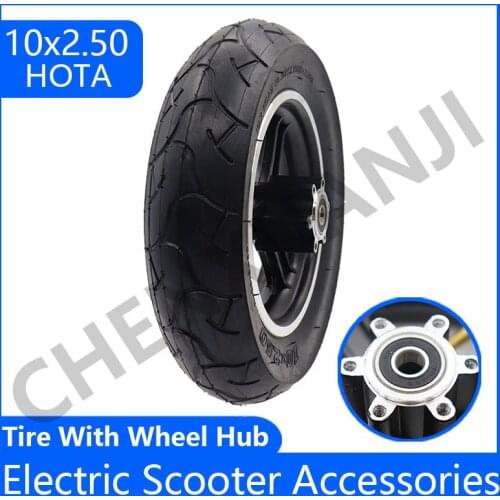 10x2.50 Wheel Tire 10*2.50 Inner Outer Tyre with Alloy Rim for 10x2/2.125 10x2.50wheel Electric scooter
