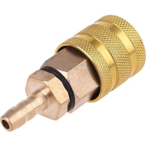 1/4" NPT Coupler and 6.5mm Plug Kit Solid Brass Quick Connect Air Fittings Thickened Copper Inflatable joint