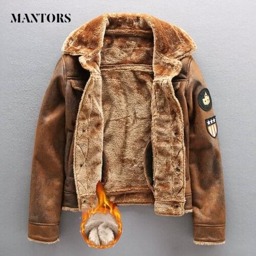 2021 Pu Jacket Men Thick Warm Military Bomber Tactical Leather Jackets Mens Outwear Fleece Fur Windbreaker Coat Male 4XL Clothes