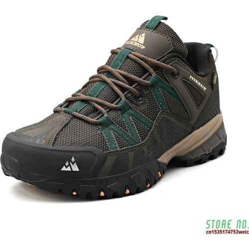 2021 Summer Men Hiking Shoes Mesh Fabric Mountain Climbing Shoes Outdoor Trekking Sneakers Fishing Hunting Boots For Men