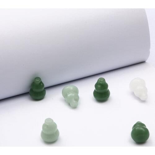New Fashion 10 Pcs 16X12mm Gourd Shape Glass Beads For DIY Jewelry Making Necklace Bracelet Interface Jewelry Accessories