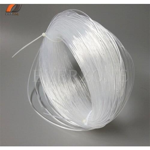 Solid Core Side Glow Optic Fiber Light Cable 2.0mm for Interior Lighting Decoration 100m Roll