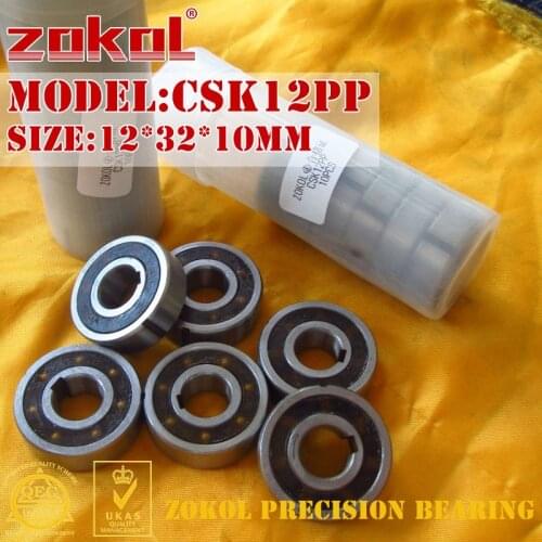 ZOKOL bearing CSK12 PP BB12 ZZ6201 One Way Clutch Bearing 12*32*10mm