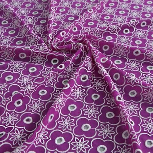 POp31-63 textile professional stiletto embroidery cotton fabric of high-grade dress curtain cloth factory direc designer