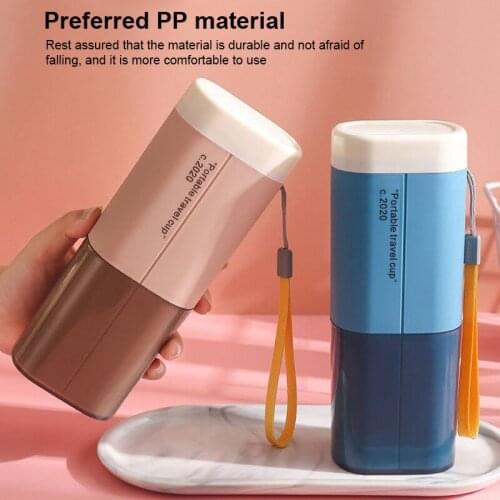 Portable ToothBrush Storage Box Tooth Cylinder Cup Travel Brushing Cup Wash Cup Set Bathroom Storage Organizer Box Hot Sale