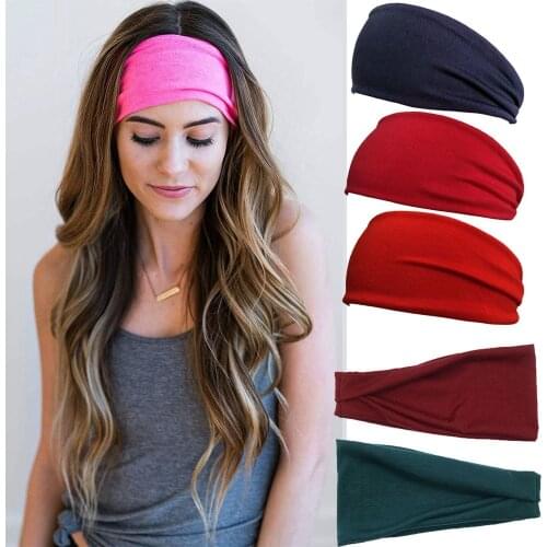 1 PC Absorbent Sport Sweat Headband For Men Women Yoga Hair Bands Sweatband Outdoor Cycling Running Sports Accessories
