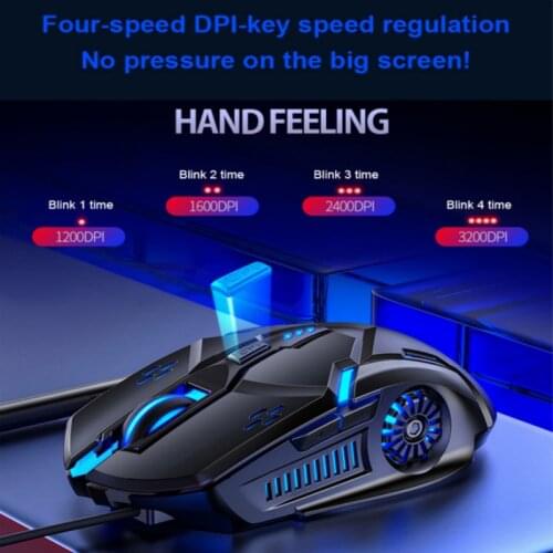 Newest G5 Wired Gaming Mouse Wired Mouse 6D 4-Speed DPI RGB Gaming Mouse For PUBG Computer Laptop Gaming Mouse Office Mouse