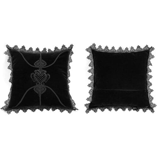 PUNKRAVE Gothic Delicate Embroidery Decal Cushion Cover/sleeve Fashion Retro Pillow Cover