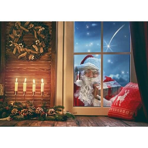 Santa Claus Santa Claus Send gifts holiday birthday photo Background Christmas photo background