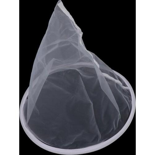 1Pcs Mesh Nylon Cone-shape Honey Strainer Filter Fiber Net Single Layer White Beekeeping Tools Purifier Apiary Equipment