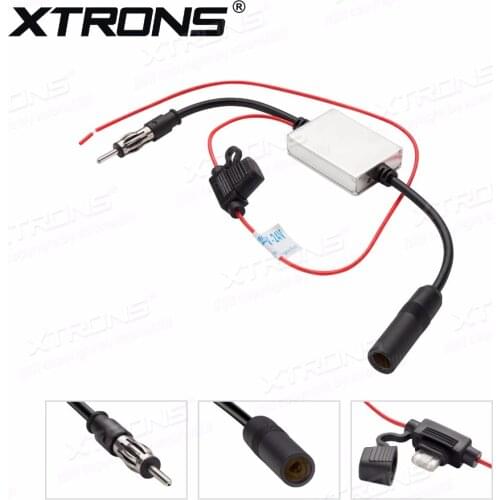 XTRONS RAMP03 12V-24V Universal Car FM/AM Radio Signal Amplifier Reception Booster