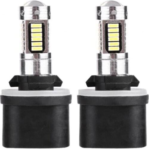1 Pair 881/880 H27 Bulb Super Bright 6500k LED Auto Driving Light Car Fog Lights Bulb DRL Lamp 12V 550LM H3/H1/881/880