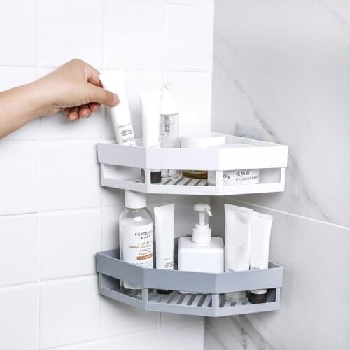 1 pcs Plastic Bathroom Shelf Organizer Corner Shelf Bathroom Corner Shelf Shower Storage Wall Holder Shampoo Holder Accessories